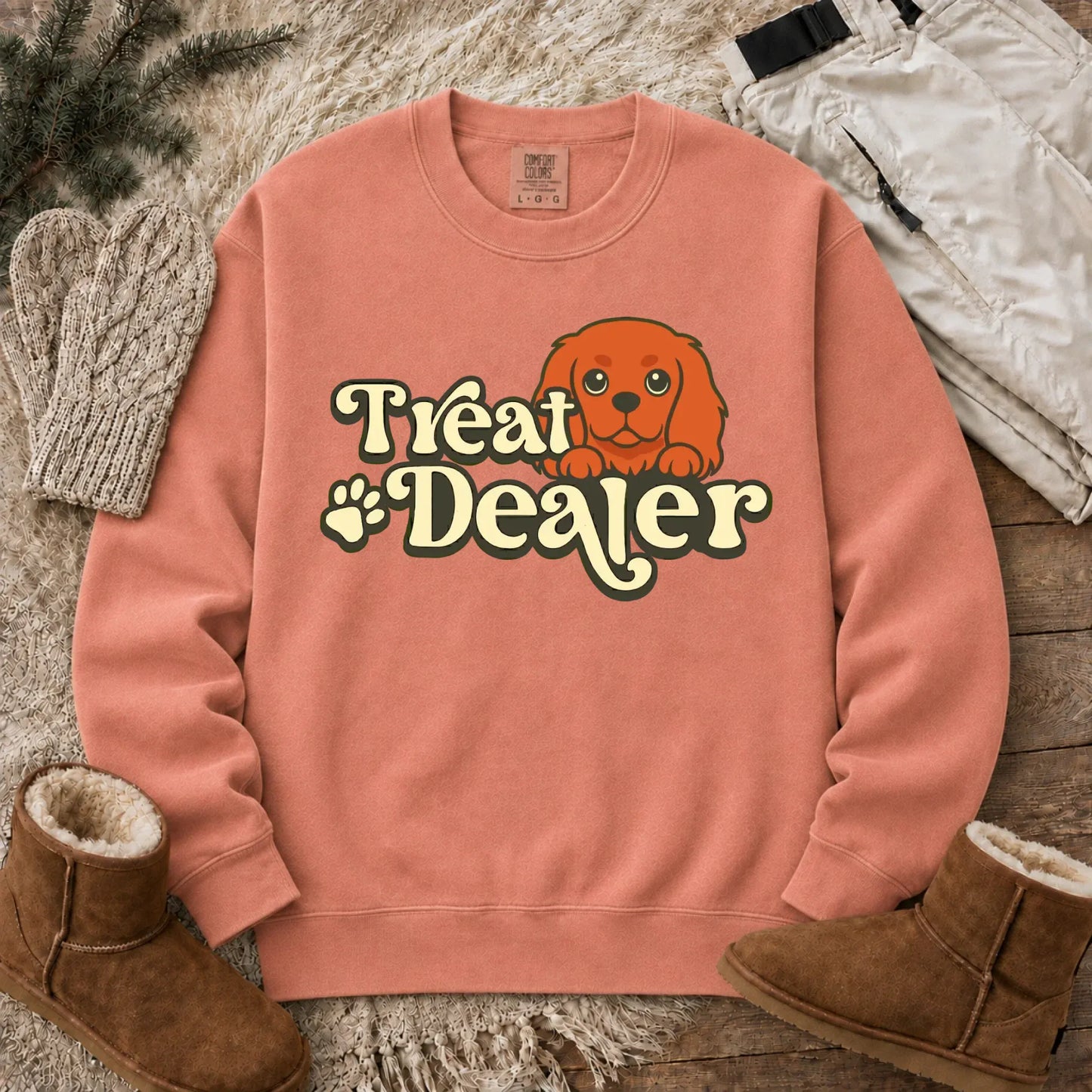 Sweatshirt Terracotta / S Custom Cavalier Treat Dealer Unisex Sweatshirt