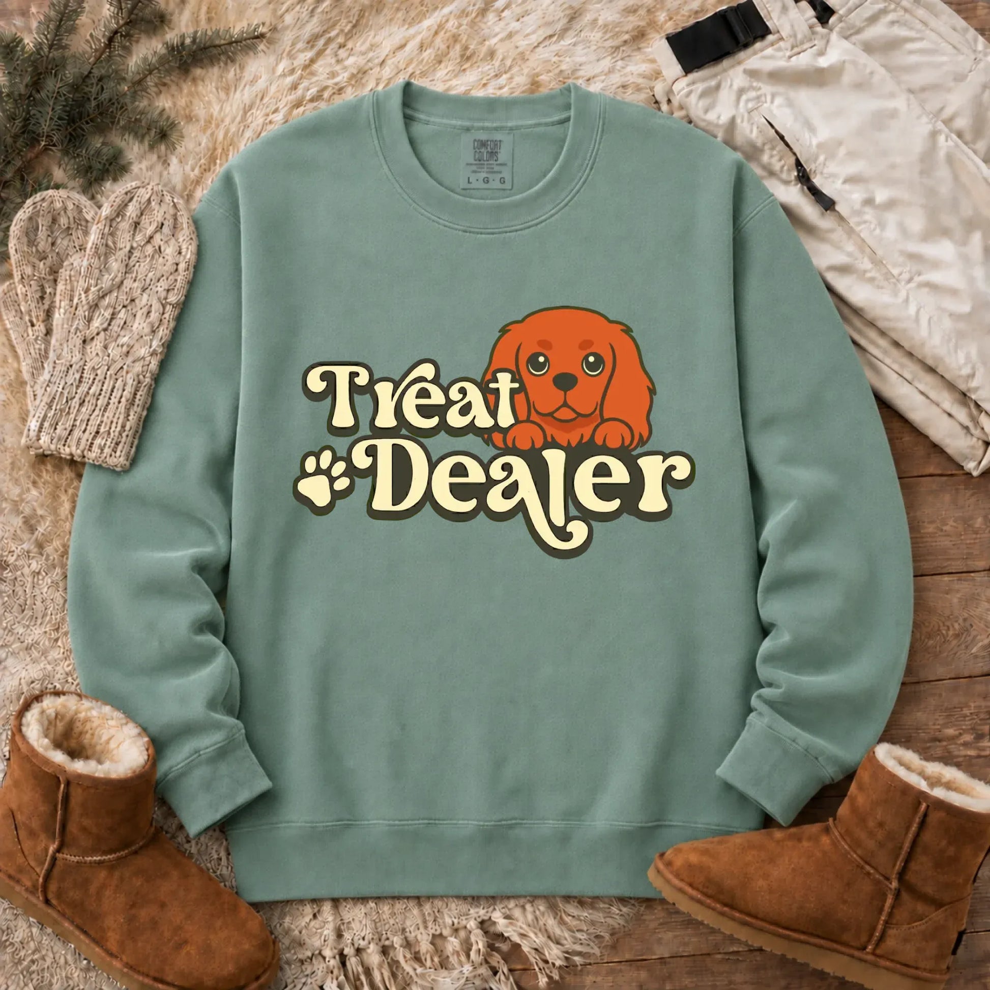 Sweatshirt Light Green / S Custom Cavalier Treat Dealer Unisex Sweatshirt