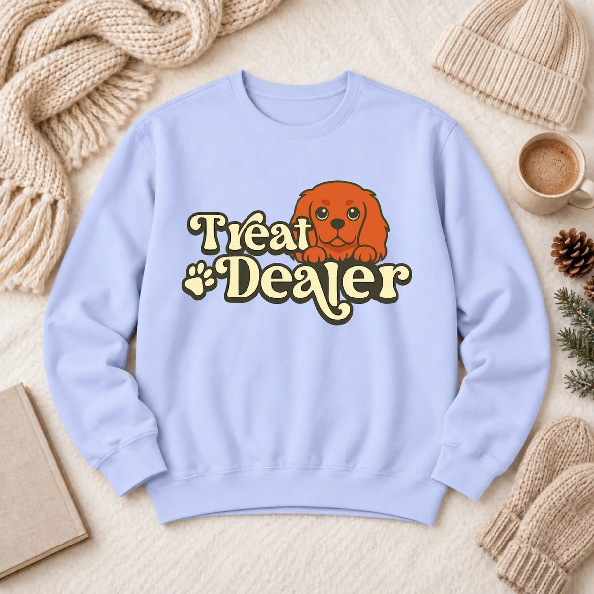 Custom Cavalier Treat Dealer Unisex Sweatshirt Hydrangea