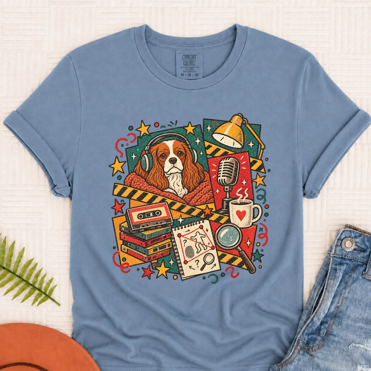 Customizer Monster Dark 1717 / Blue Jean / S Custom Cavalier True Crime Podcast Unisex Tshirt