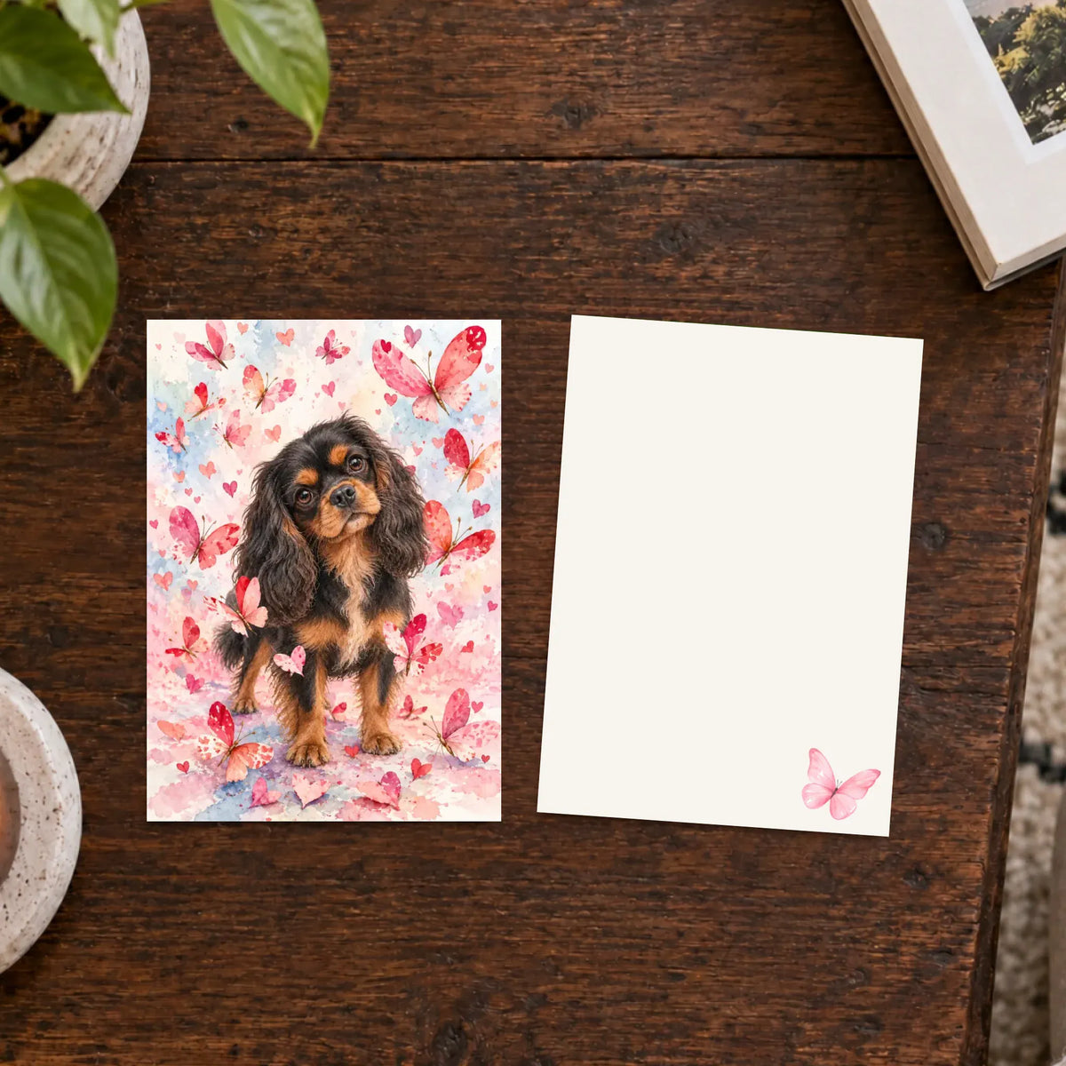 Poster Qty 1 Custom Cavalier Valentines Hearts Greeting Cards Art