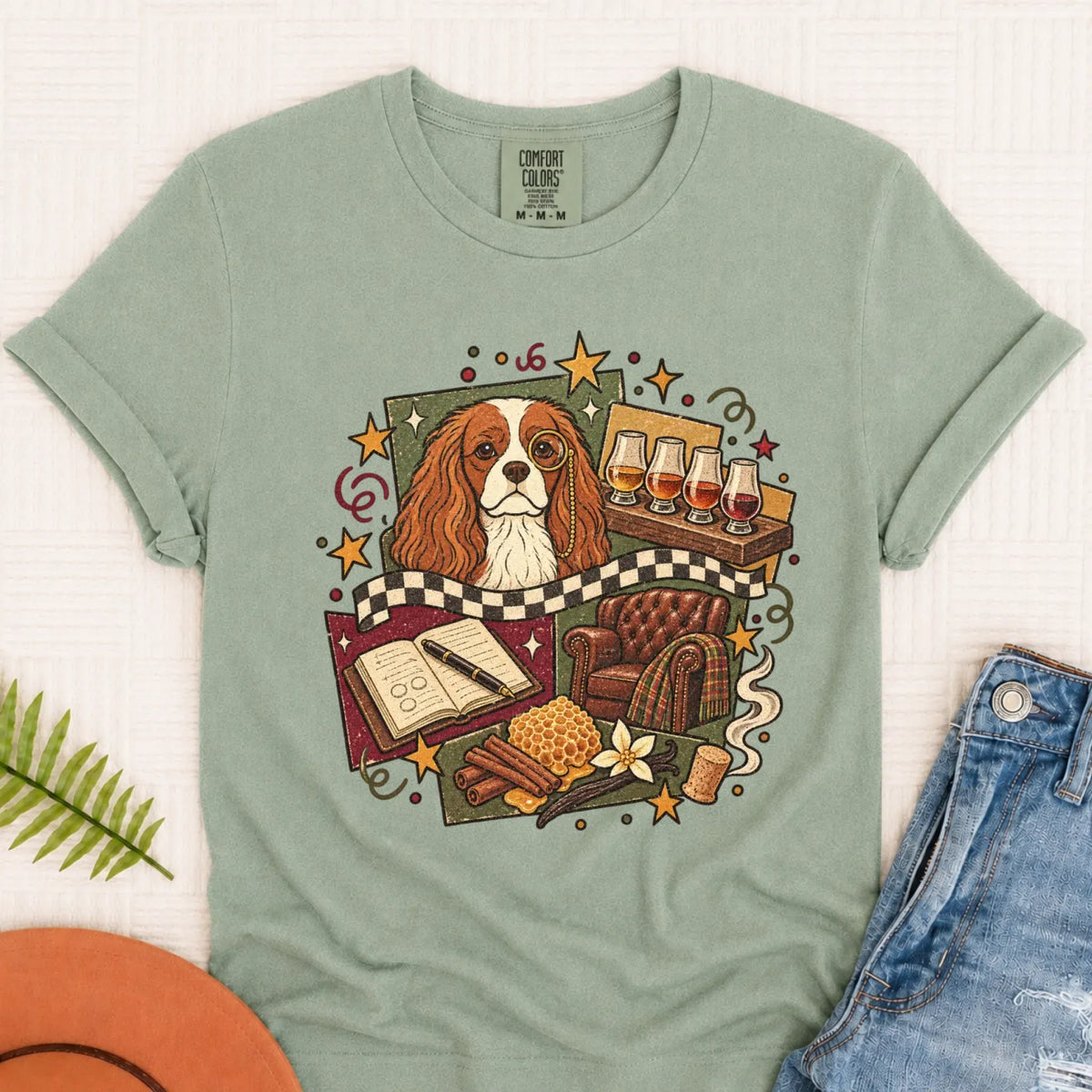 T-Shirt Bay / S Custom Cavalier Whiskey Lover Unisex Tshirt