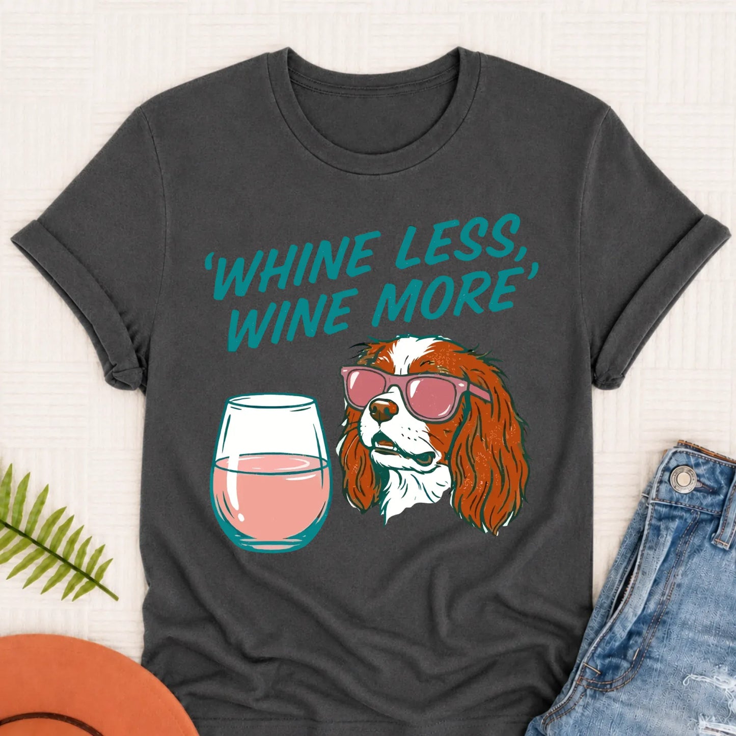 Custom Cavalier Wine More Drinking Unisex Tshirt Pepper