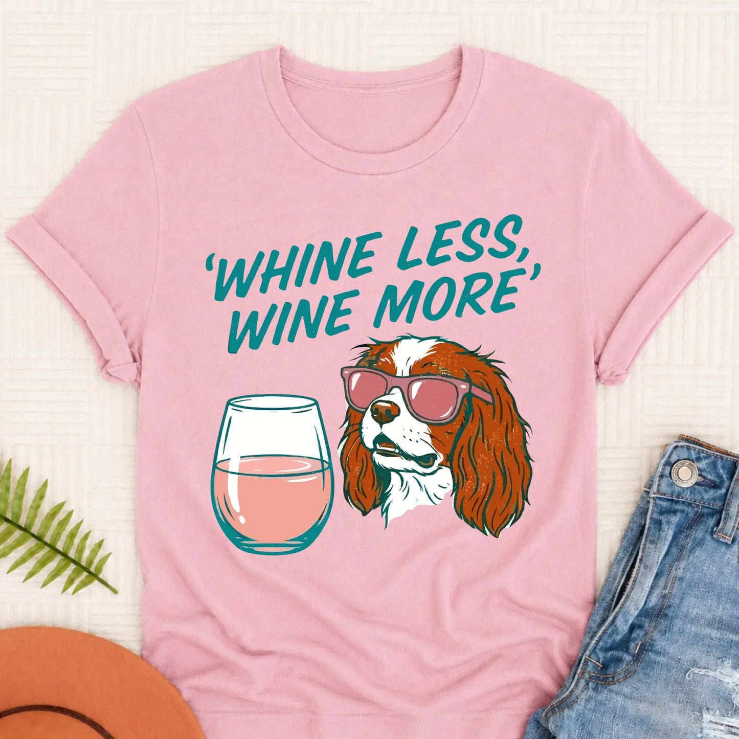 Custom Cavalier Wine More Drinking Unisex Tshirt Blossom