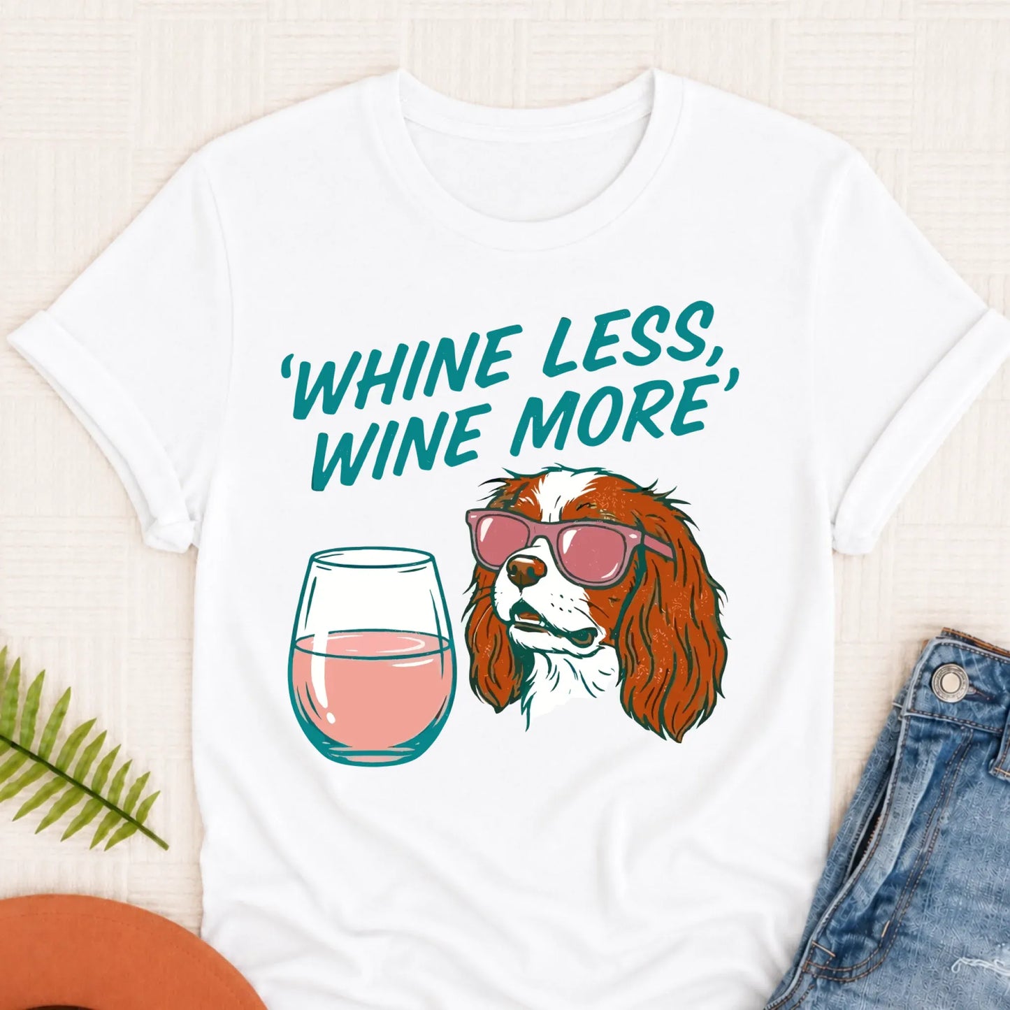 Custom Cavalier Wine More Drinking Unisex Tshirt White