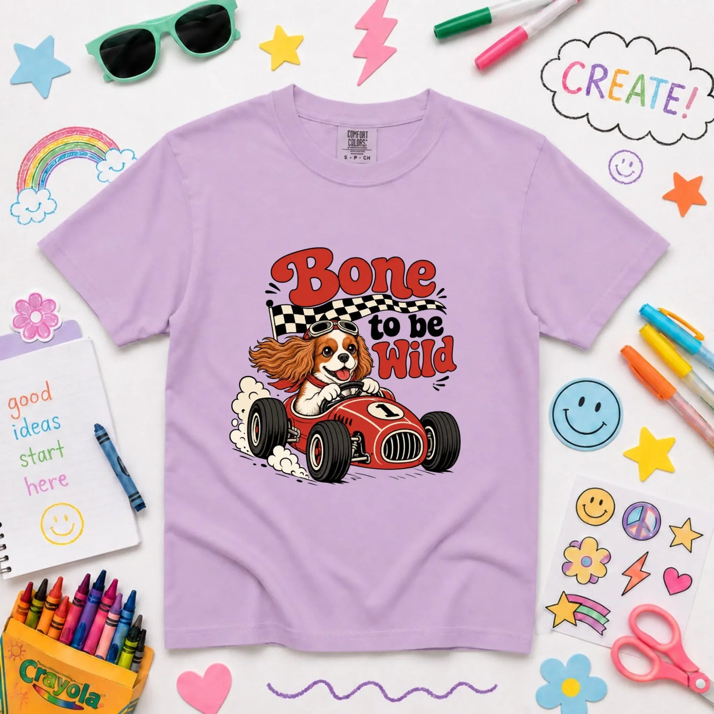 T-Shirt Orchid / XS Custom Cavalier YOUTH Bone to Be Wild Race Car Unisex TShirt