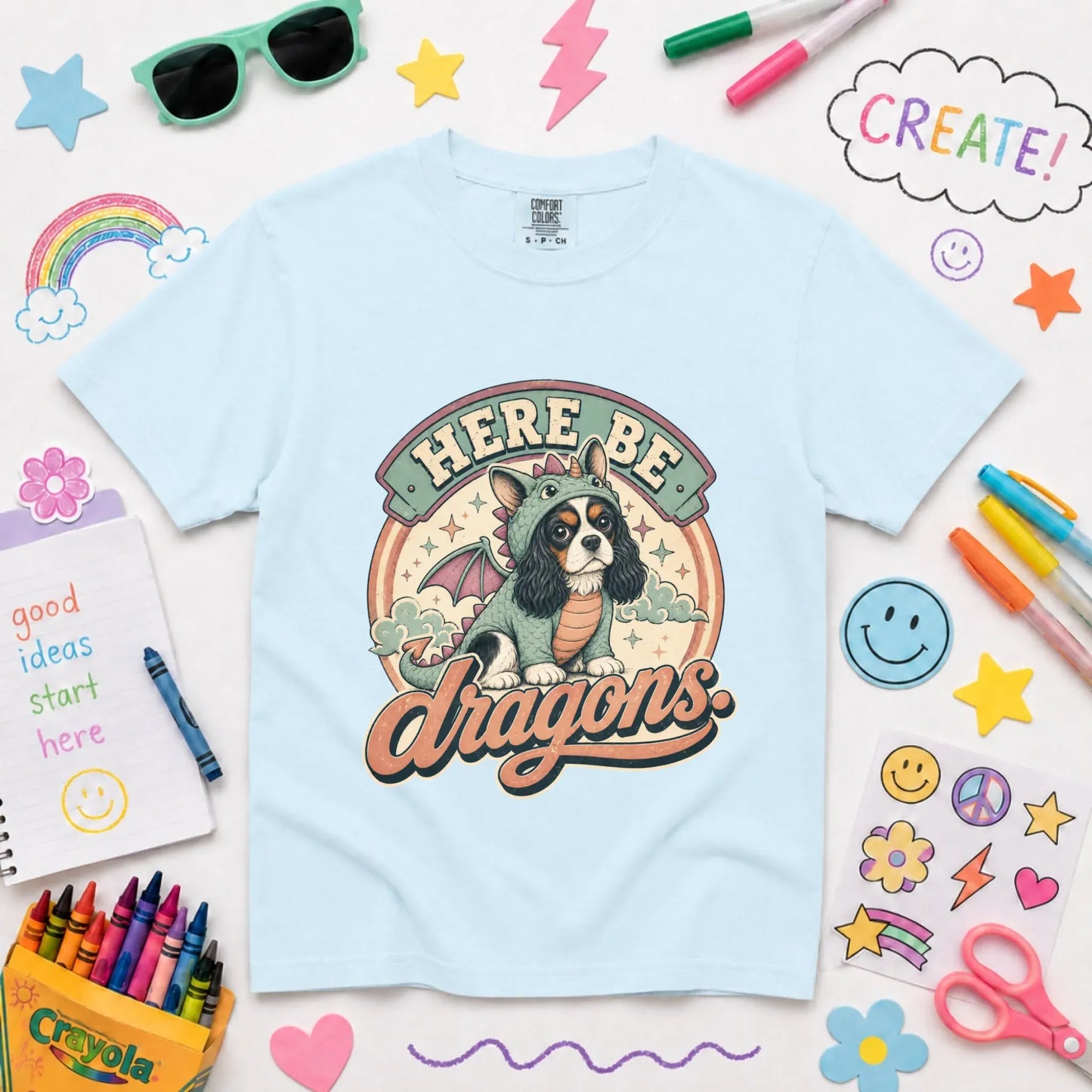 T-Shirt Chambray / XS Custom Cavalier YOUTH Dragons Unisex TShirt