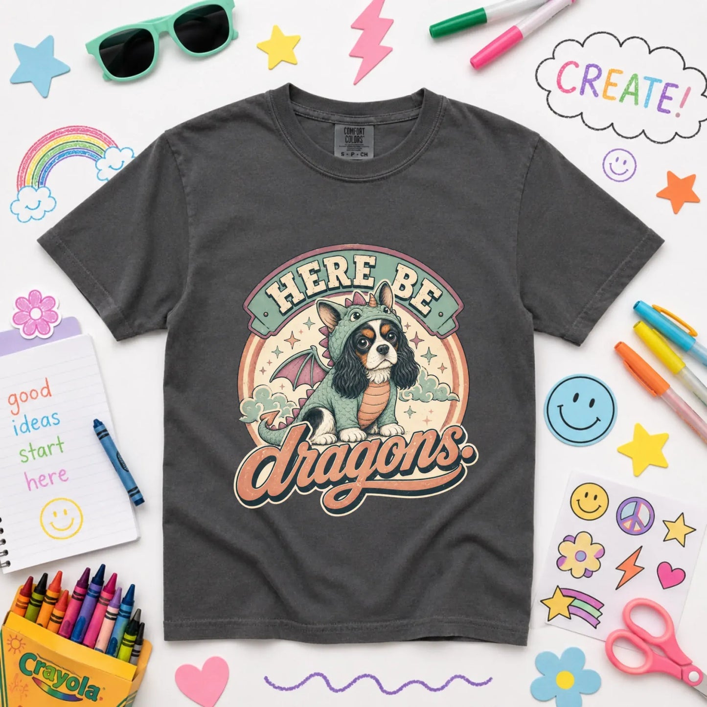 T-Shirt Pepper / XS Custom Cavalier YOUTH Dragons Unisex TShirt