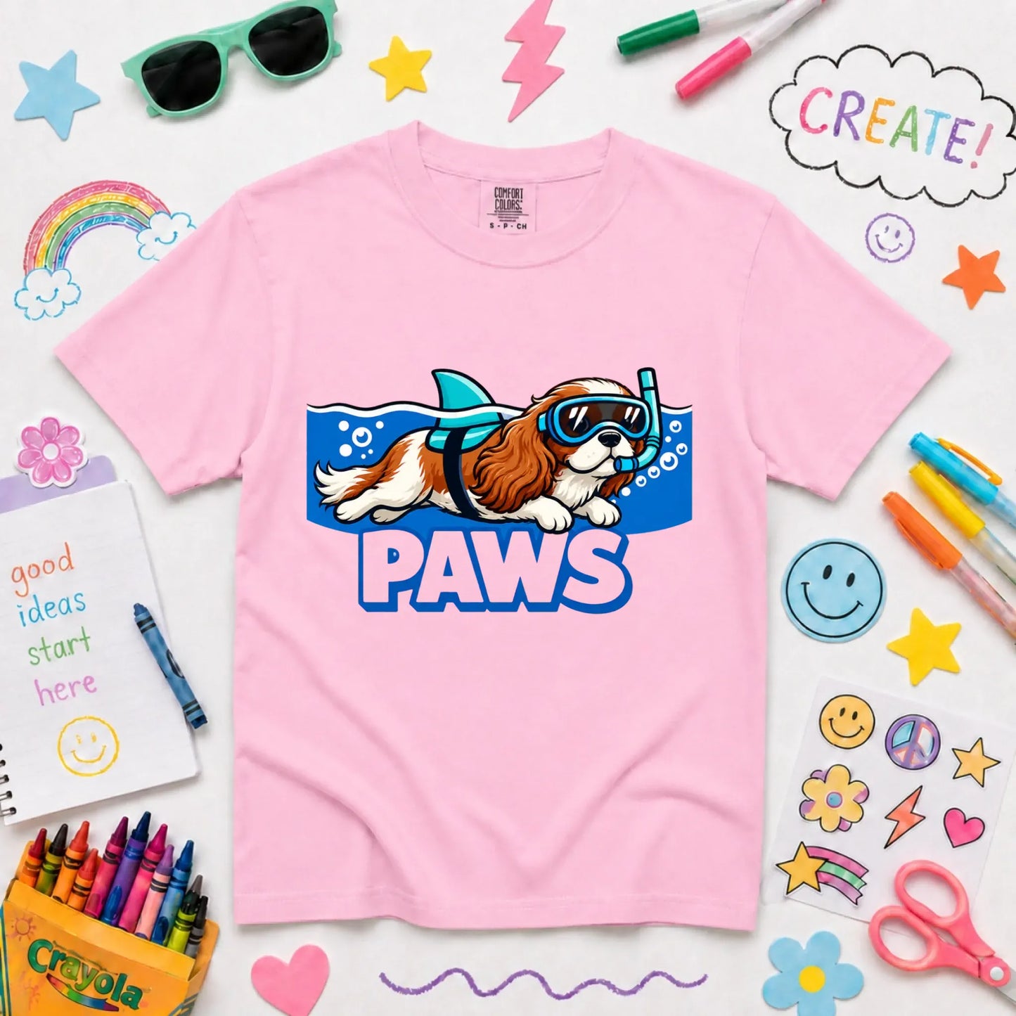 Youth Tshirt Blossom / XS Custom Cavalier YOUTH Shark Paws Unisex TShirt