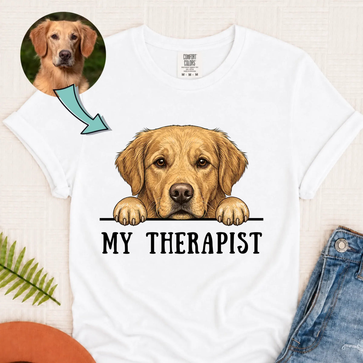 Custom Dog My Therapist Therapy Unisex TShirt