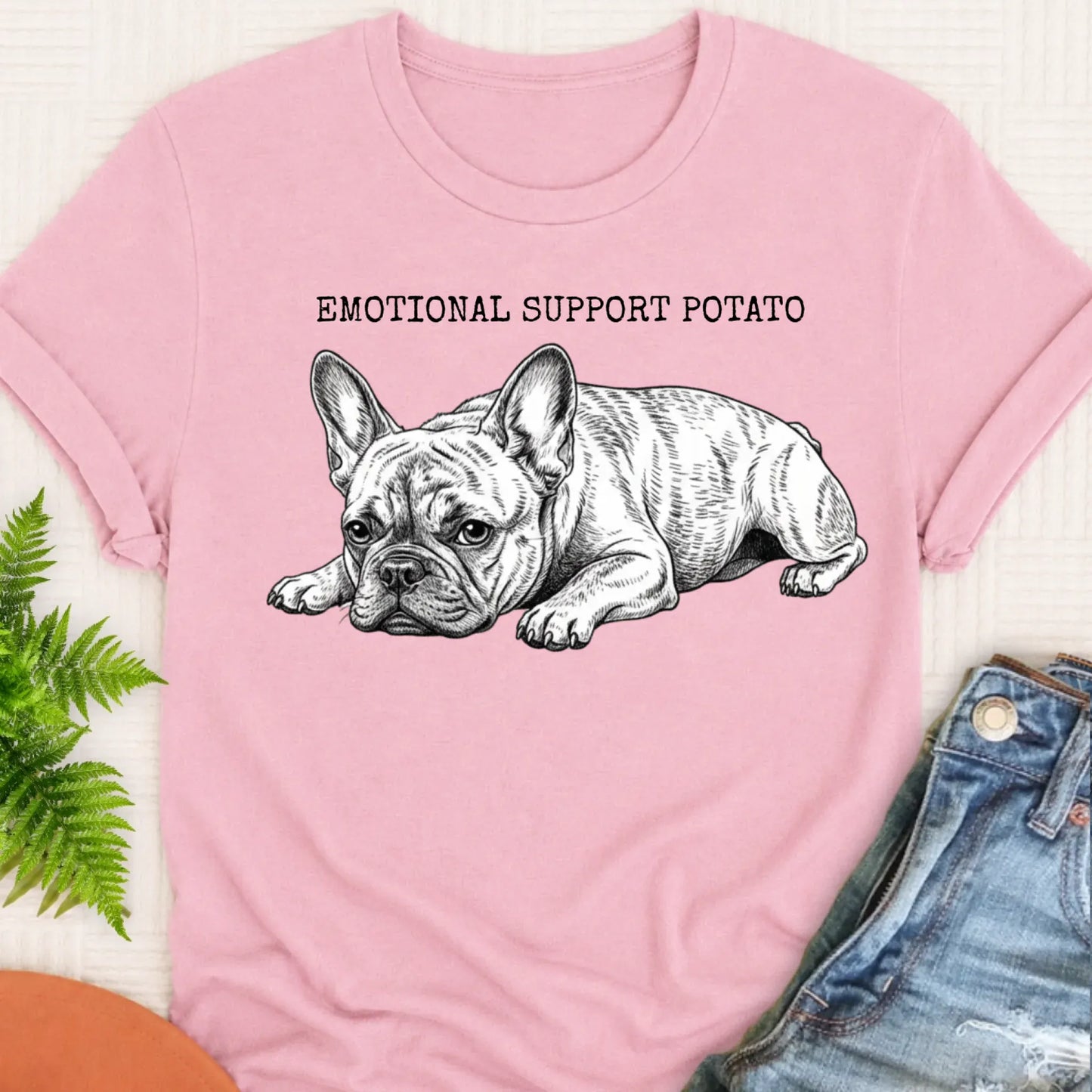 T-Shirt Blossom / S Custom French Bulldog Potato Unisex TShirt
