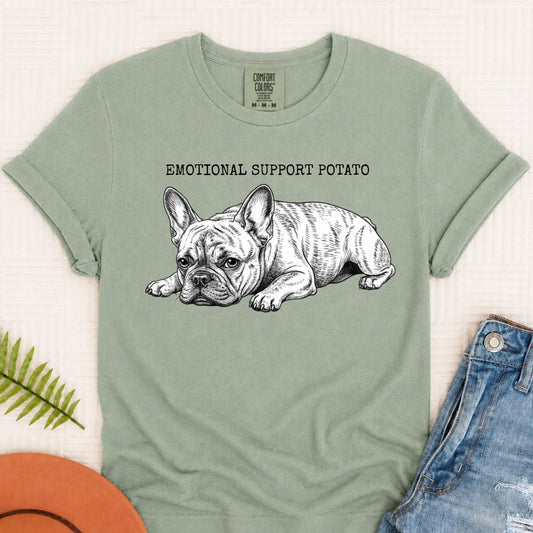 Custom French Bulldog Potato Unisex TShirt Bay