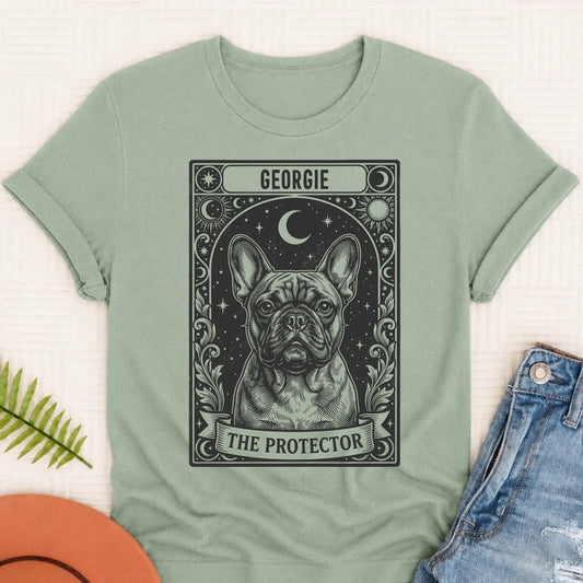 Custom French Bulldog Tarot Protector Unisex Tshirt 3XL