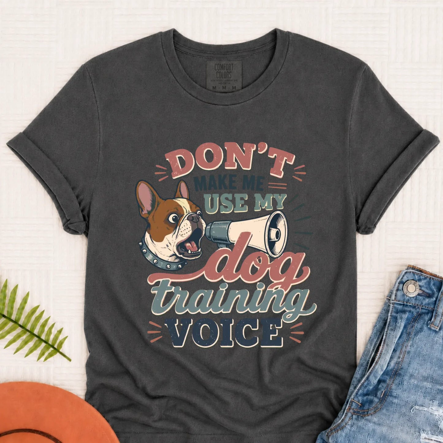 Custom French Bulldog Training Voice Unisex TShirt Pepper