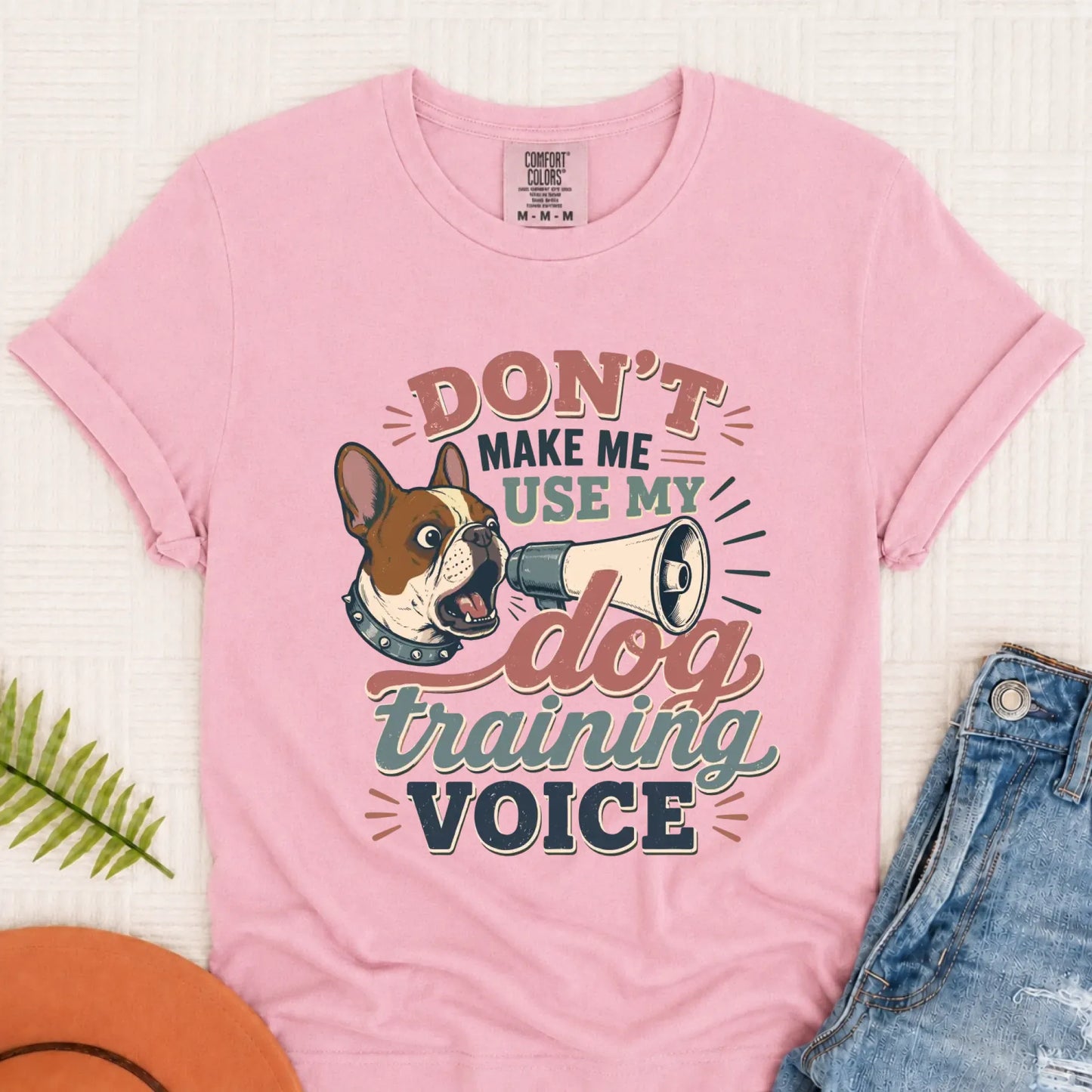 Custom French Bulldog Training Voice Unisex TShirt Blossom