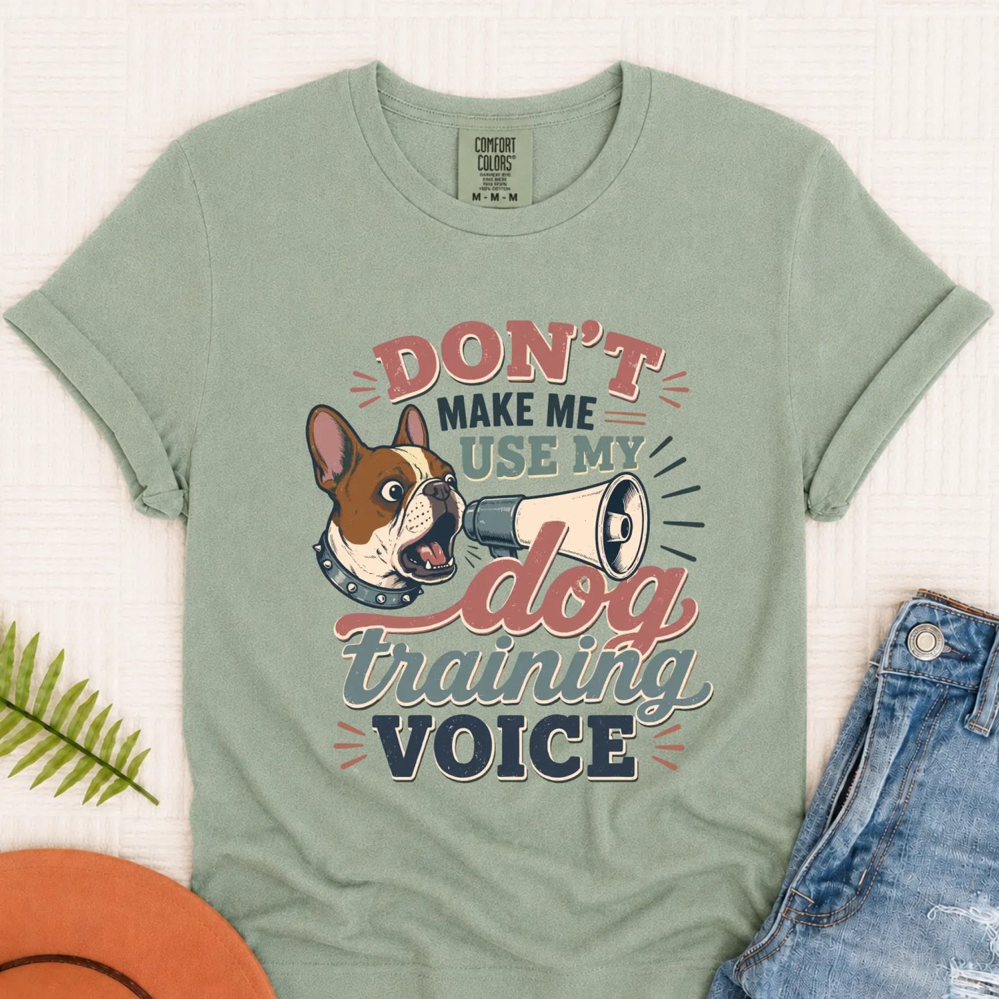 Custom French Bulldog Training Voice Unisex TShirt Bay