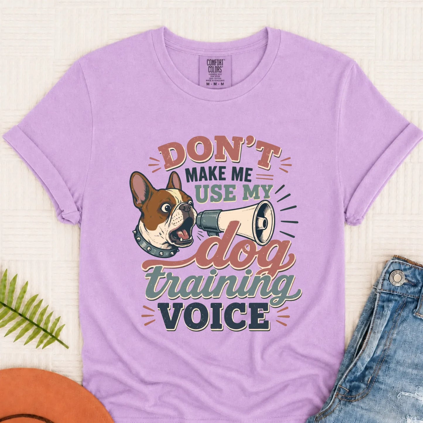Custom French Bulldog Training Voice Unisex TShirt Orchid
