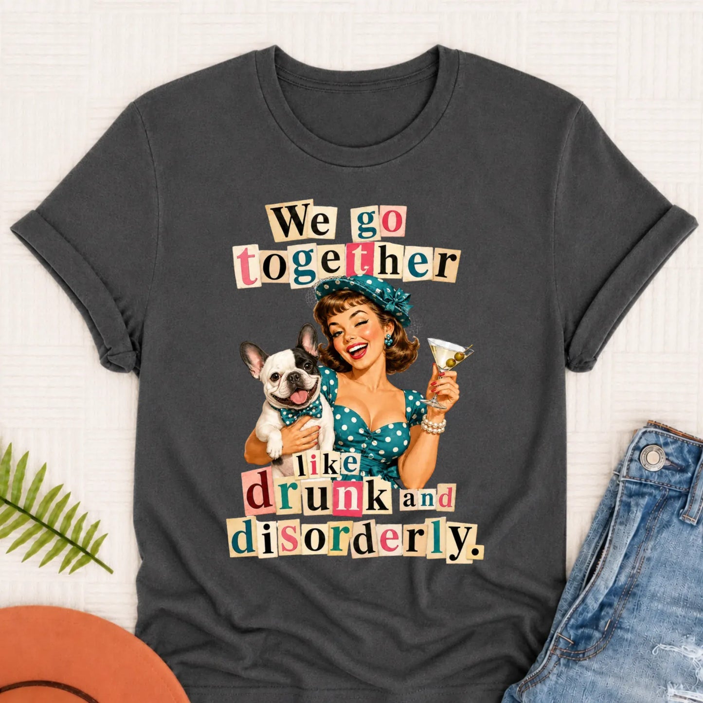 Custom French Drunk Disorderly Unisex TShirt Pepper