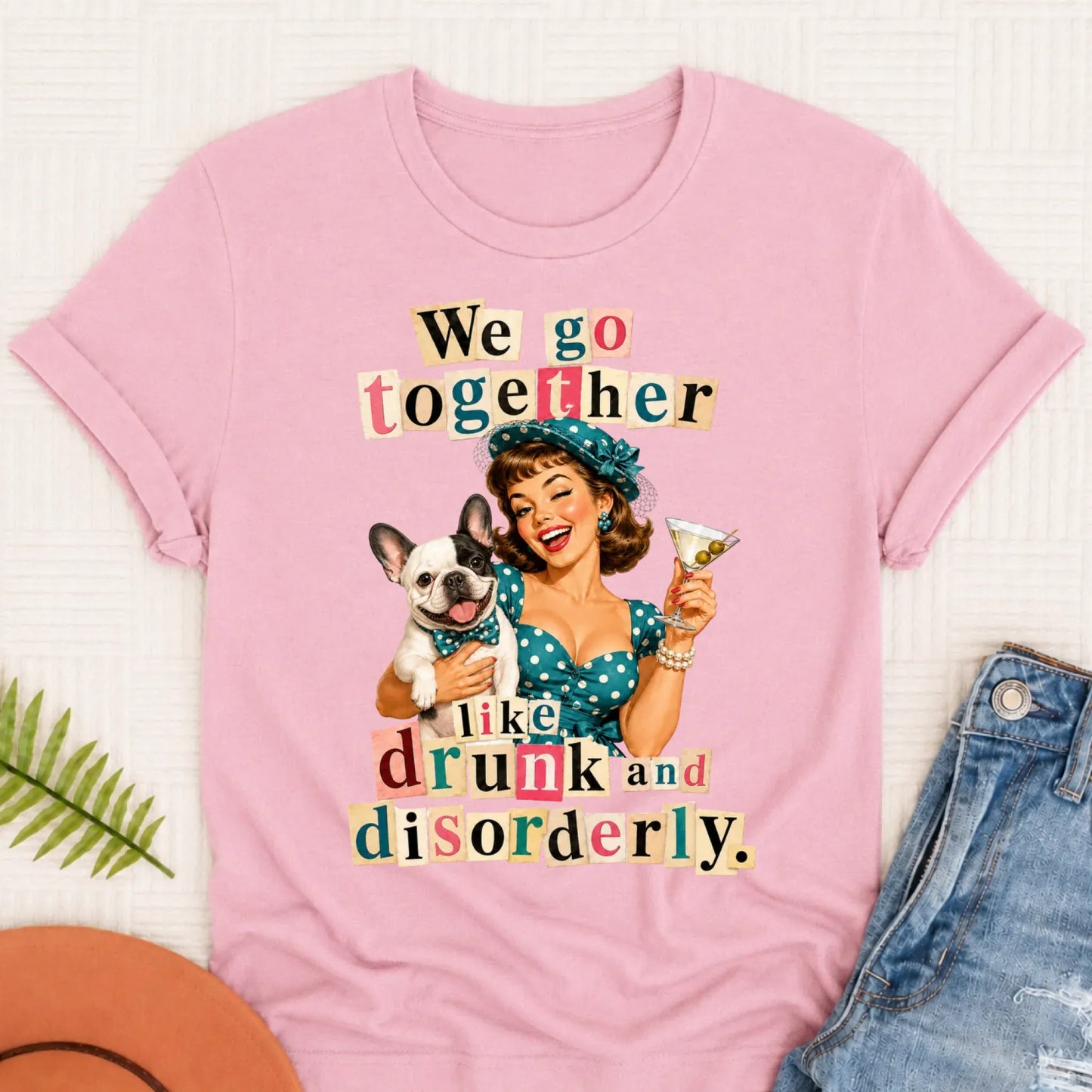 Custom French Drunk Disorderly Unisex TShirt Blossom