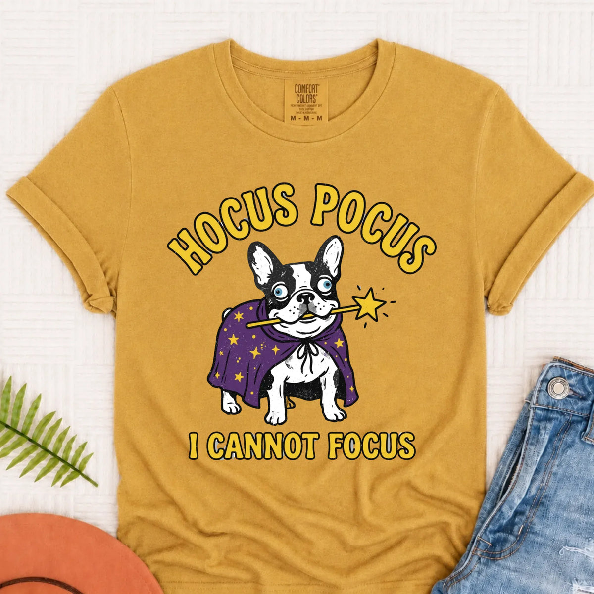 Custom Frenchie ADHD Hocus Pocus Unisex TShirt - T-Shirt - Good Girl John