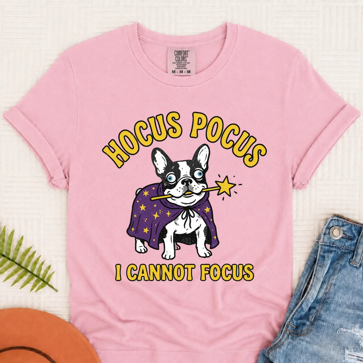 Custom Frenchie ADHD Hocus Pocus Unisex TShirt - T-Shirt - Good Girl John