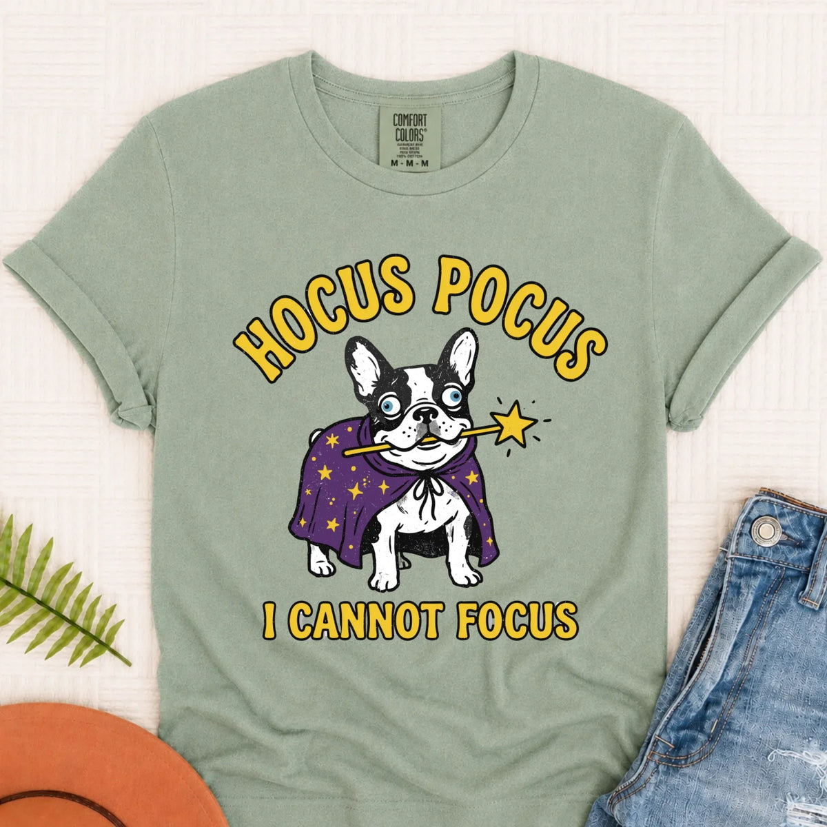 Custom Frenchie ADHD Hocus Pocus Unisex TShirt - T-Shirt - Good Girl John