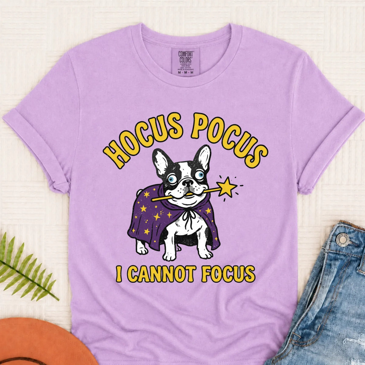 Custom Frenchie ADHD Hocus Pocus Unisex TShirt - T-Shirt - Good Girl John