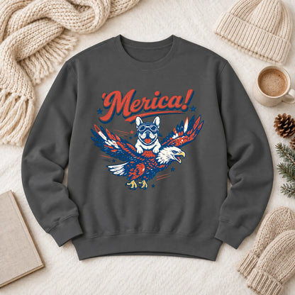 Custom Frenchie America Birthday Unisex Sweatshirt