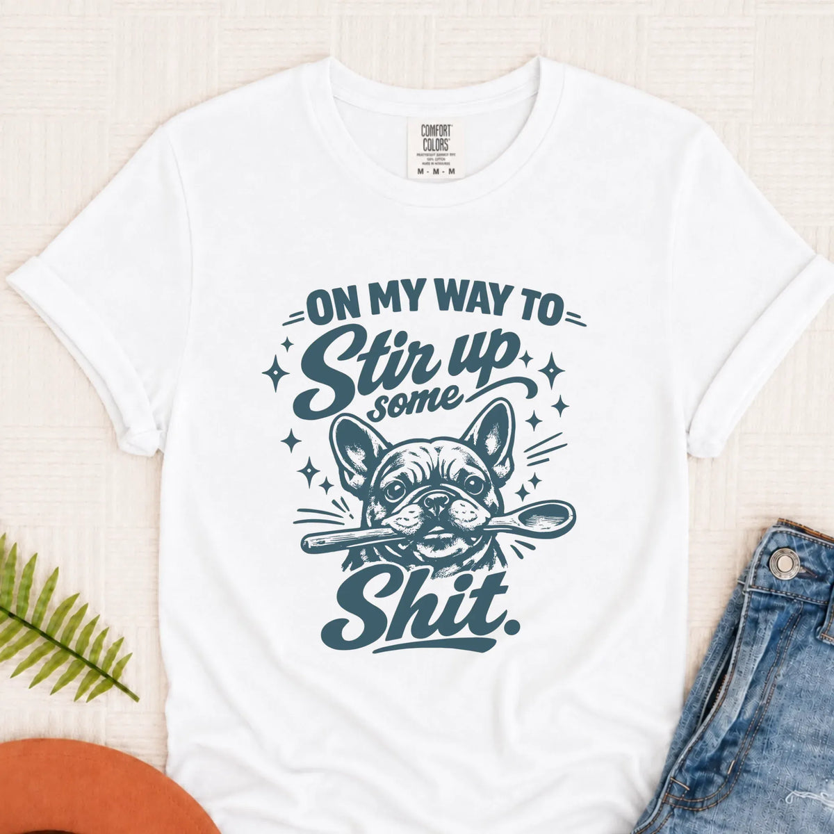 Custom Frenchie Baking Snark Unisex TShirt - T-Shirt - Good Girl John
