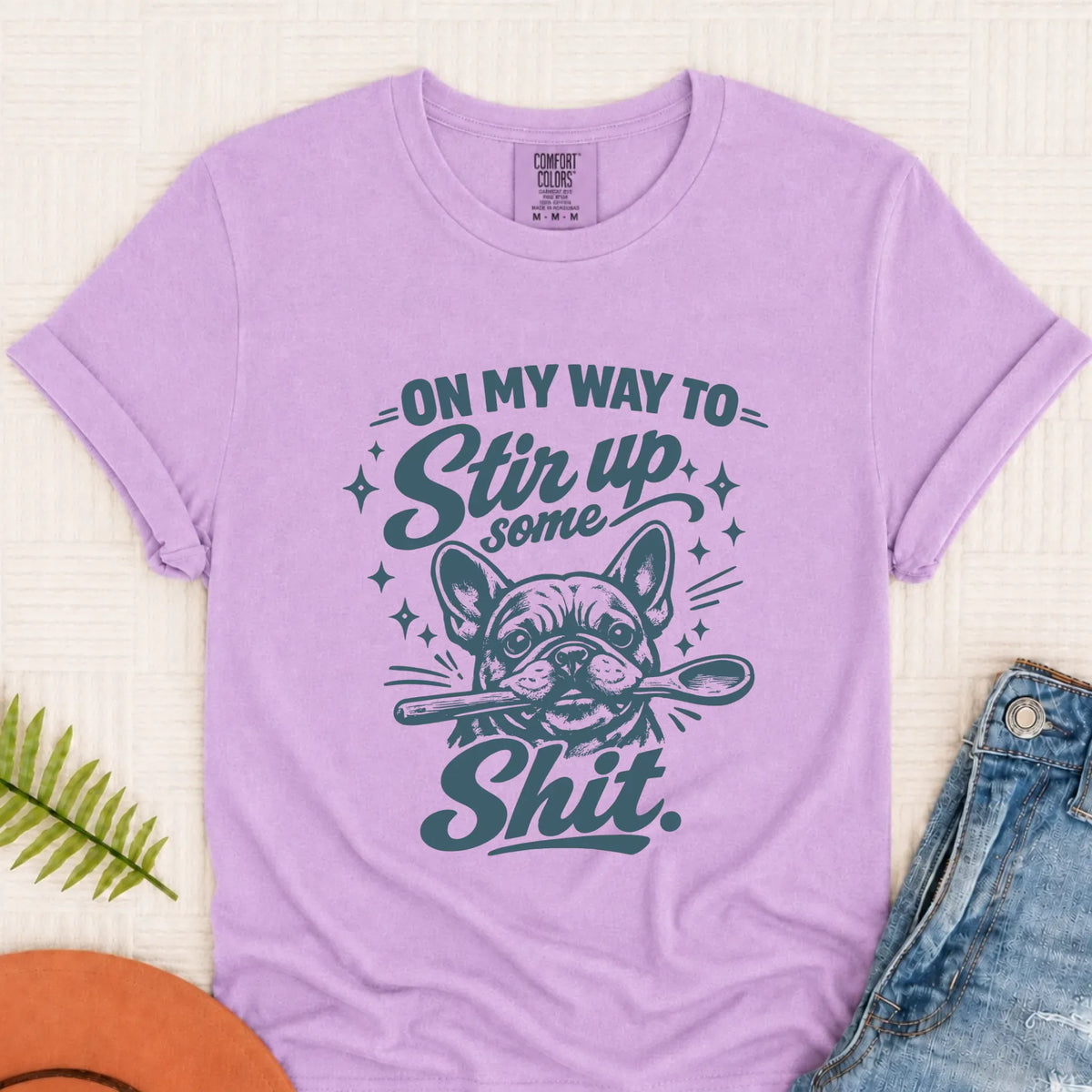 Custom Frenchie Baking Snark Unisex TShirt - T-Shirt - Good Girl John