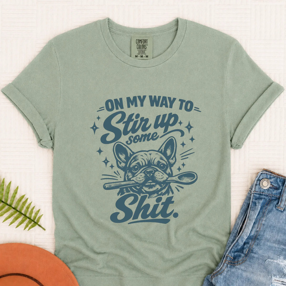 Custom Frenchie Baking Snark Unisex TShirt - T-Shirt - Good Girl John