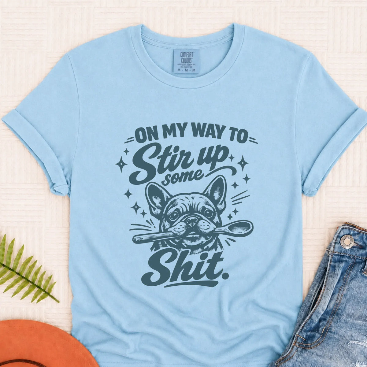 Custom Frenchie Baking Snark Unisex TShirt - T-Shirt - Good Girl John
