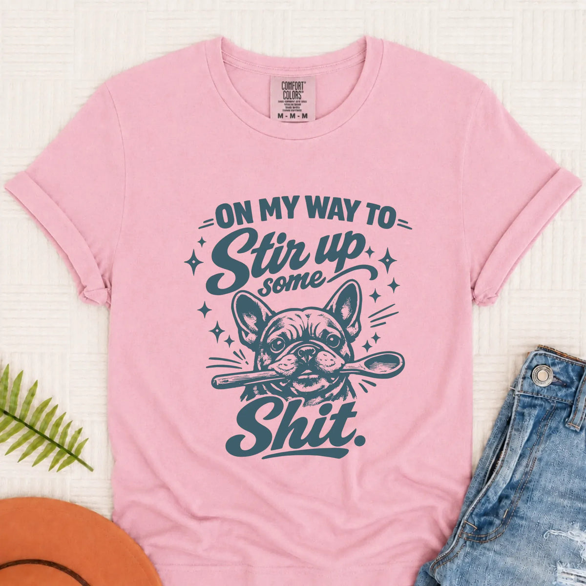 Custom Frenchie Baking Snark Unisex TShirt - T-Shirt - Good Girl John