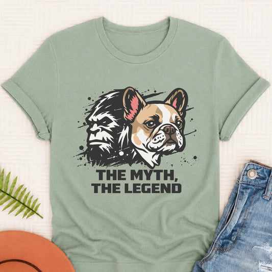 Custom Frenchie Bigfoot Myth Legend Unisex Shirt 3XL