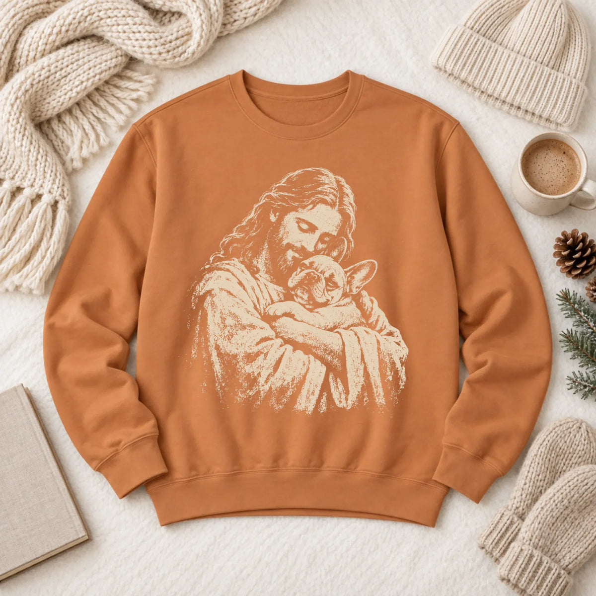 Sweatshirt Yam / S Custom Frenchie Bulldog Christian Unisex Sweatshirt