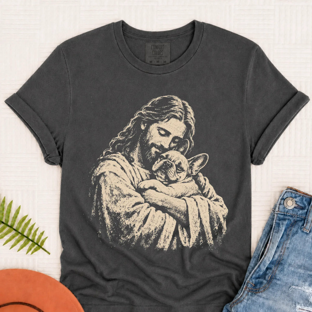 T-Shirt Pepper / S Custom Frenchie Bulldog Christian Unisex TShirt