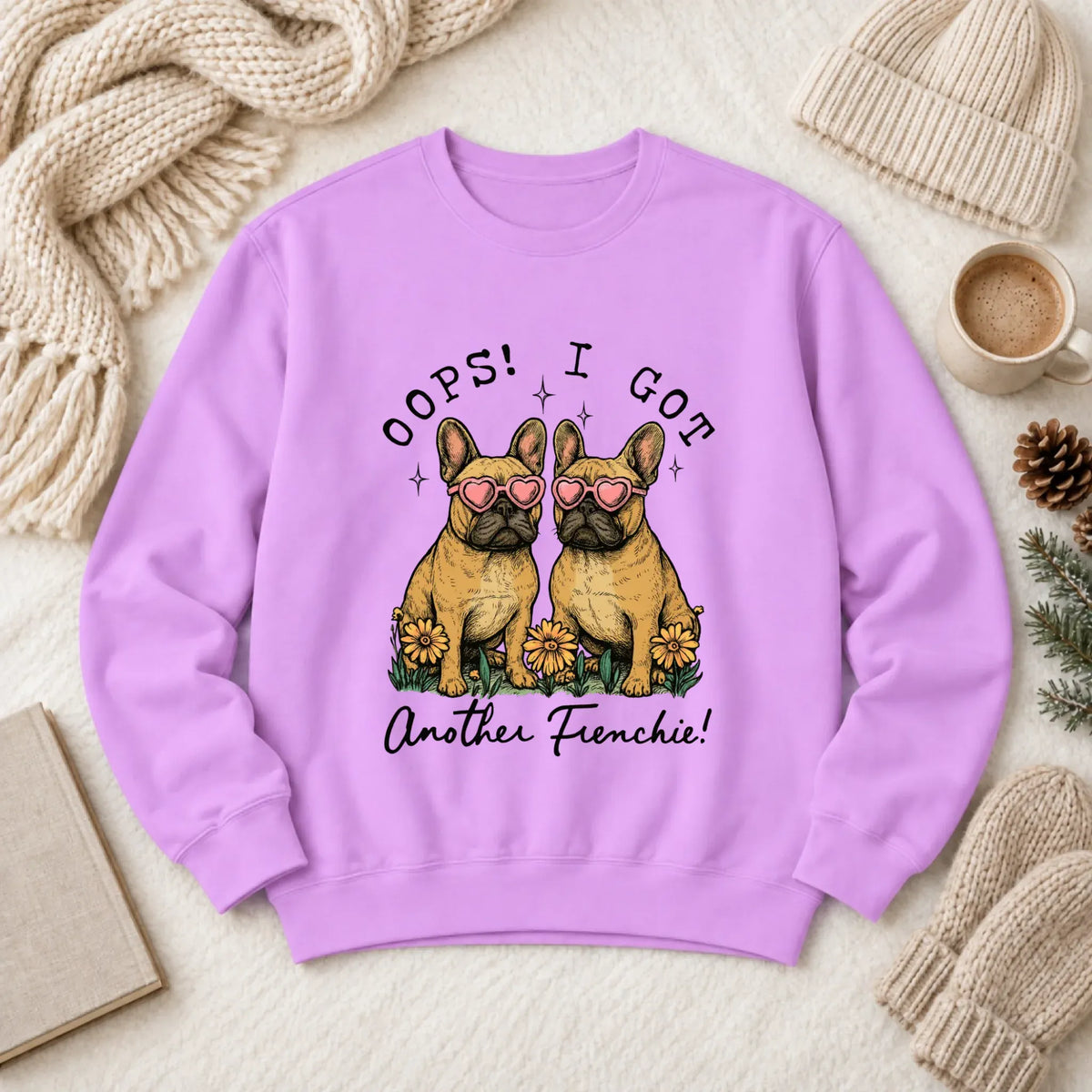 Custom Frenchie Bulldog Oops Funny Unisex Sweatshirt - Sweatshirt - Good Girl John