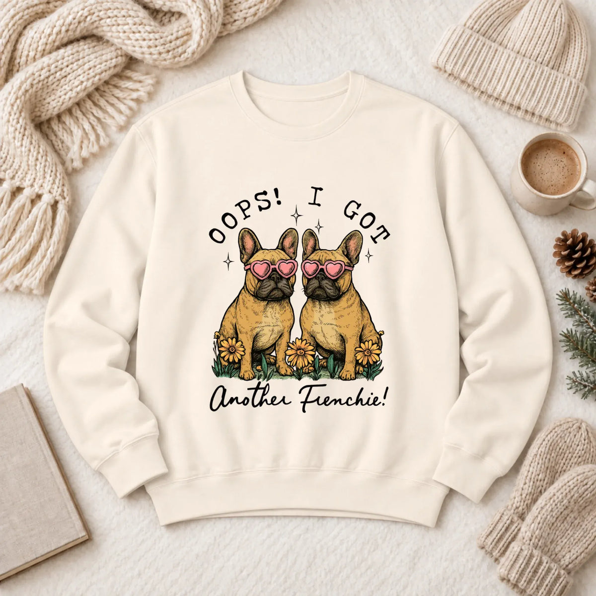 Custom Frenchie Bulldog Oops Funny Unisex Sweatshirt - Sweatshirt - Good Girl John