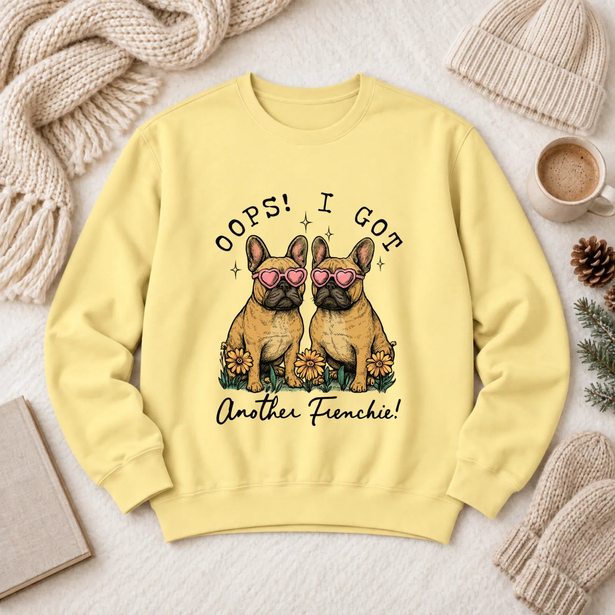 Custom Frenchie Bulldog Oops Funny Unisex Sweatshirt - Sweatshirt - Good Girl John