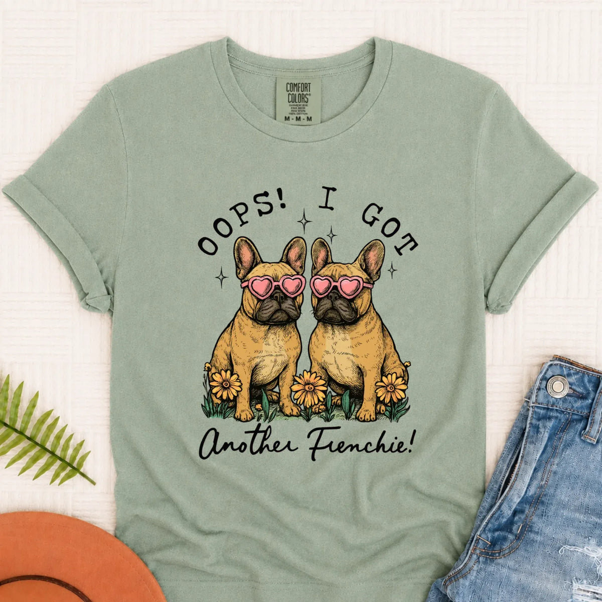 Custom Frenchie Bulldog Oops Funny Unisex TShirt - T-Shirt - Good Girl John
