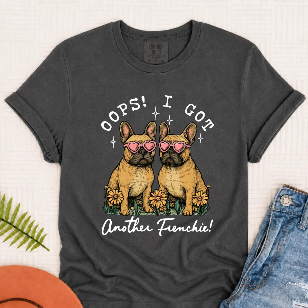 Custom Frenchie Bulldog Oops Funny Unisex TShirt - T-Shirt - Good Girl John