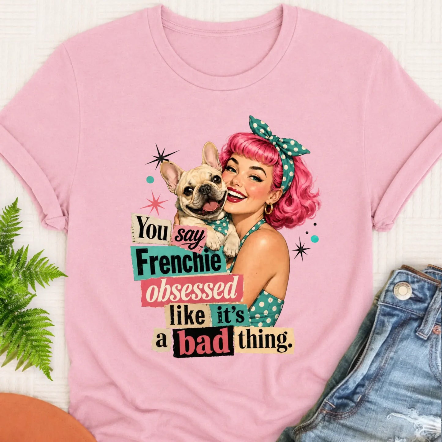 T-Shirt Blossom / S Custom Frenchie Bulldog Snarky Unisex TShirt