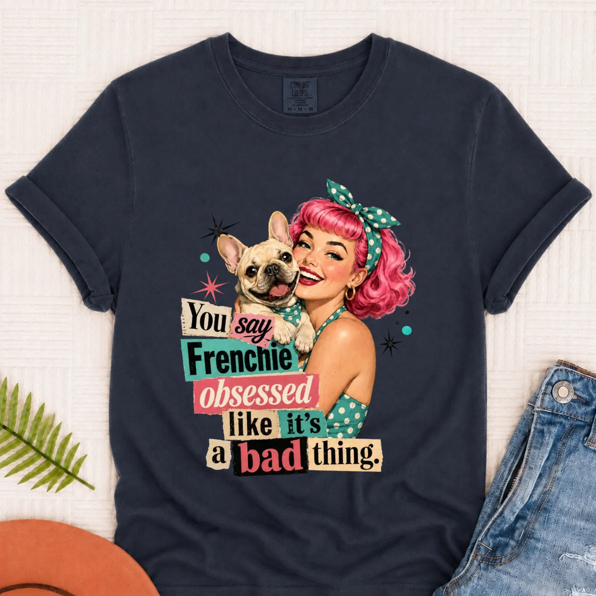 Custom Frenchie Bulldog Snarky Unisex TShirt Pepper 3XL
