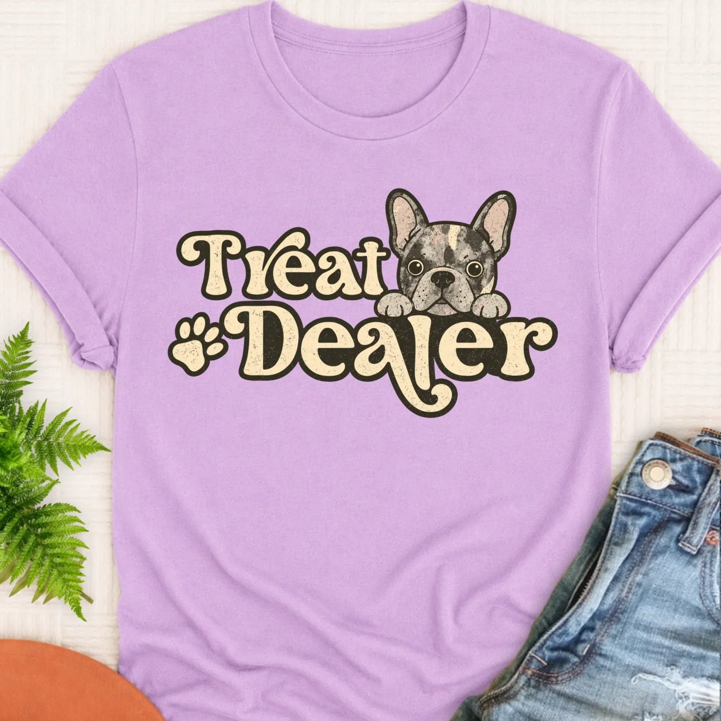 Youth Tshirt Orchid / S Custom Frenchie Bulldog Treat Dealer Unisex TShirt