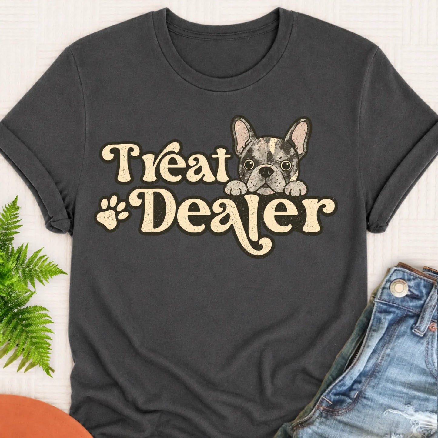 Youth Tshirt Pepper / S Custom Frenchie Bulldog Treat Dealer Unisex TShirt
