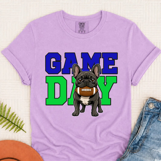 T-Shirt White / 3XL Custom Frenchie Football Game Day Unisex Tshirt