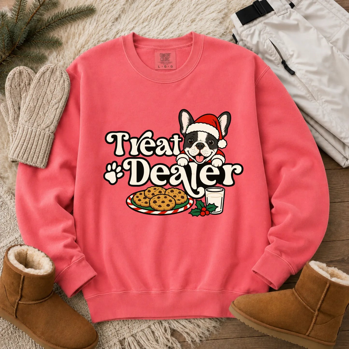 Sweatshirt Watermelon / S Custom Frenchie Halloween Treat Dealer Unisex Sweatshirt