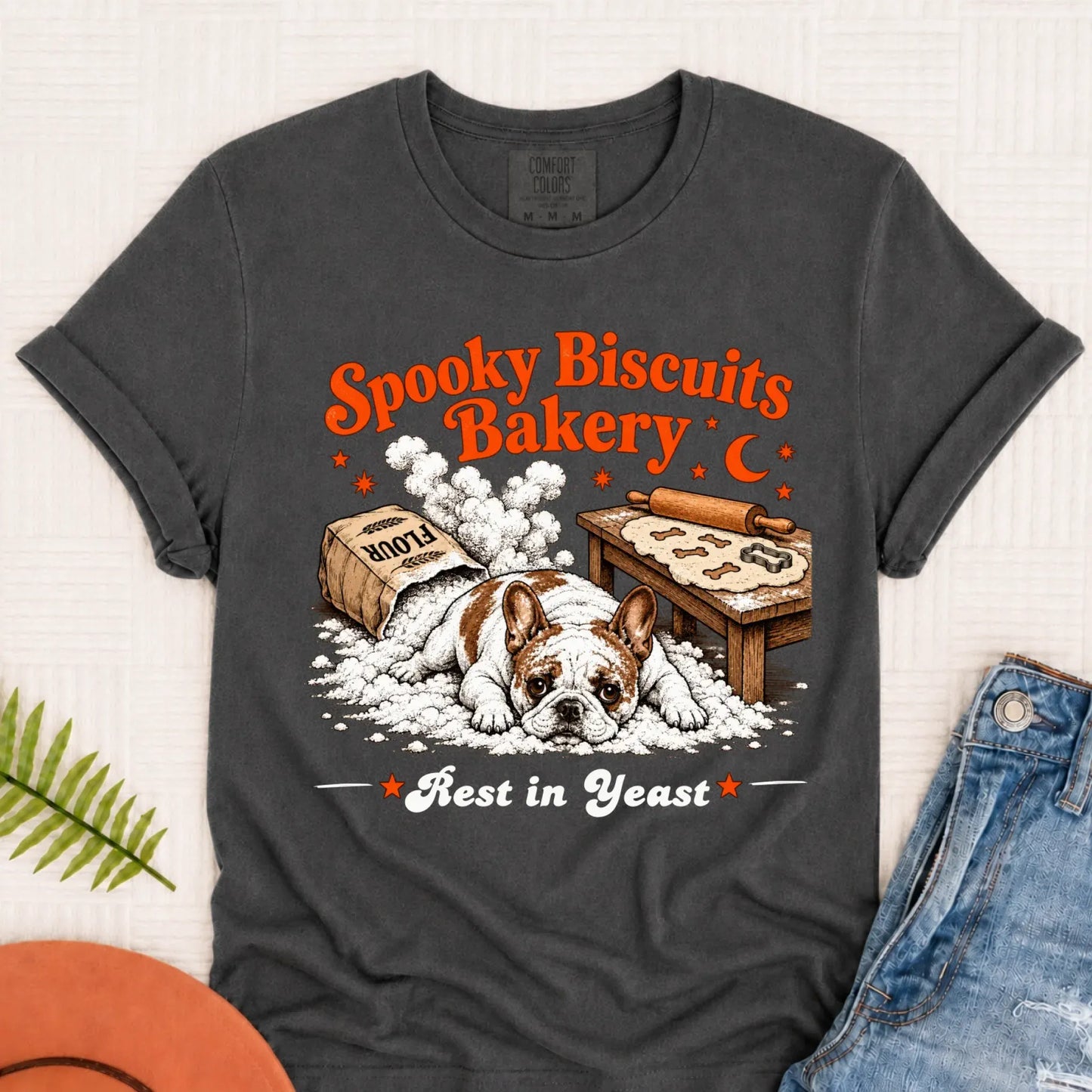 Custom Frenchie Spooky Biscuits Bakery Halloween Pepper