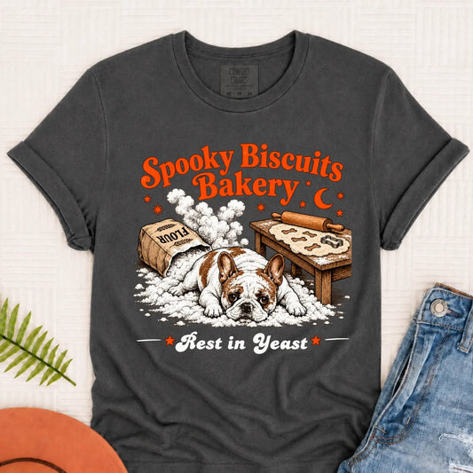 Custom Frenchie Spooky Biscuits Bakery Halloween Pepper