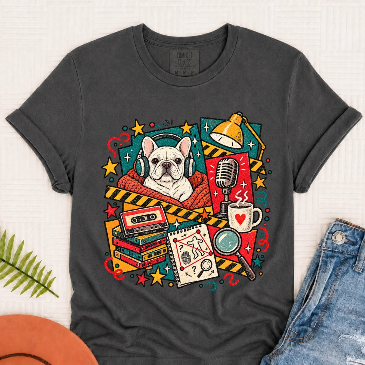 Customizer Monster Dark 1717 / Pepper / S Custom Frenchie True Crime Podcast Unisex Tshirt